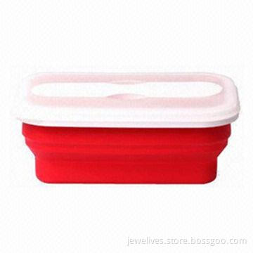 Silicone lunch box for outdoor picnic supplies, new and hot